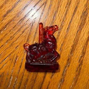 Vintage rare red Boyd’s carousel glass horse